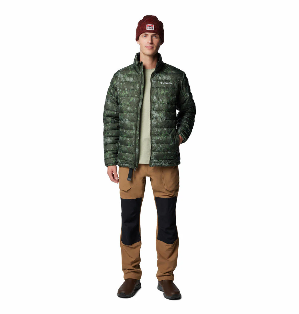 Columbia Men Green Powder Lite II Printed Jacket - Image 4