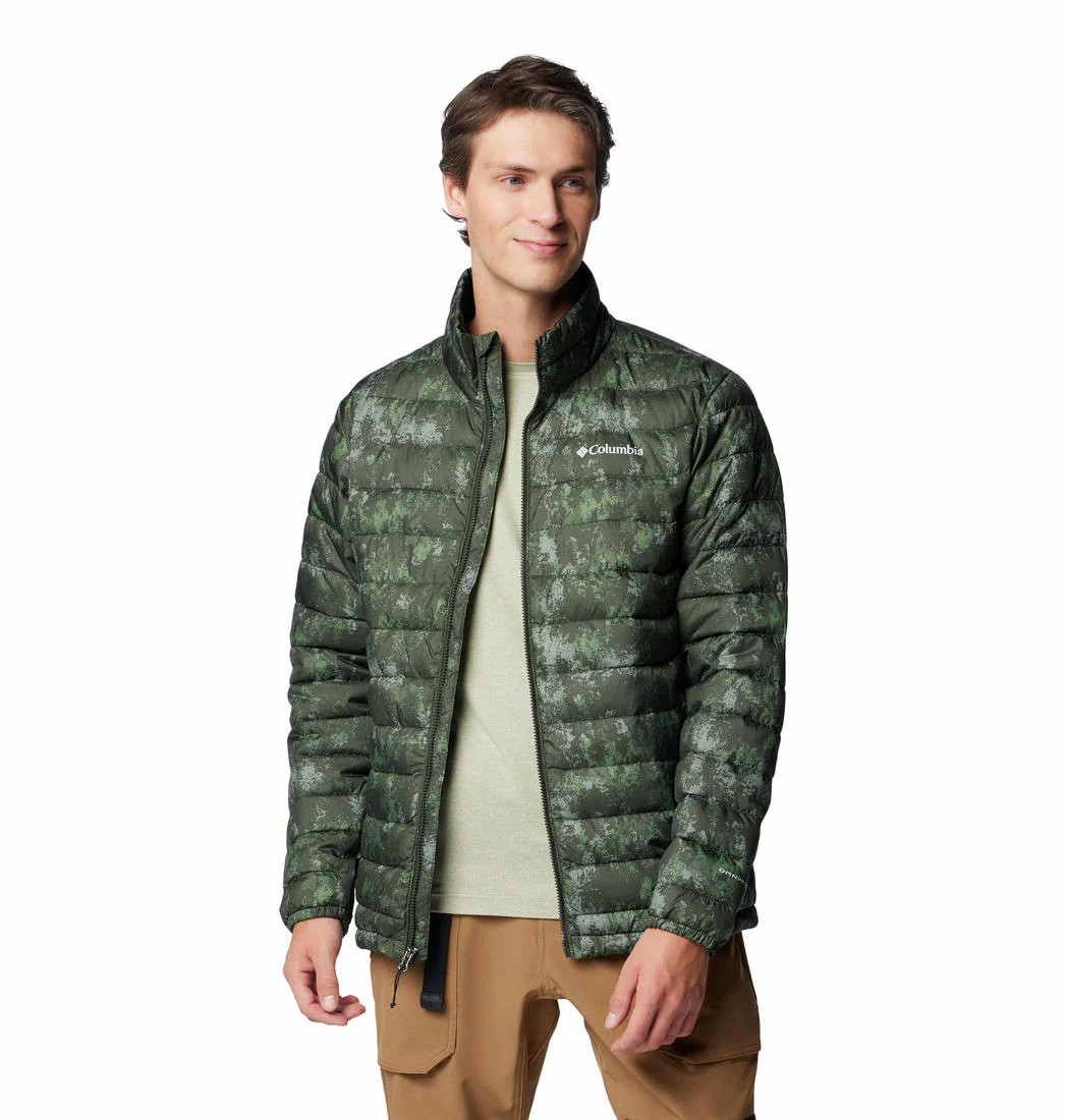 Columbia Men Green Powder Lite II Printed Jacket - Image 5