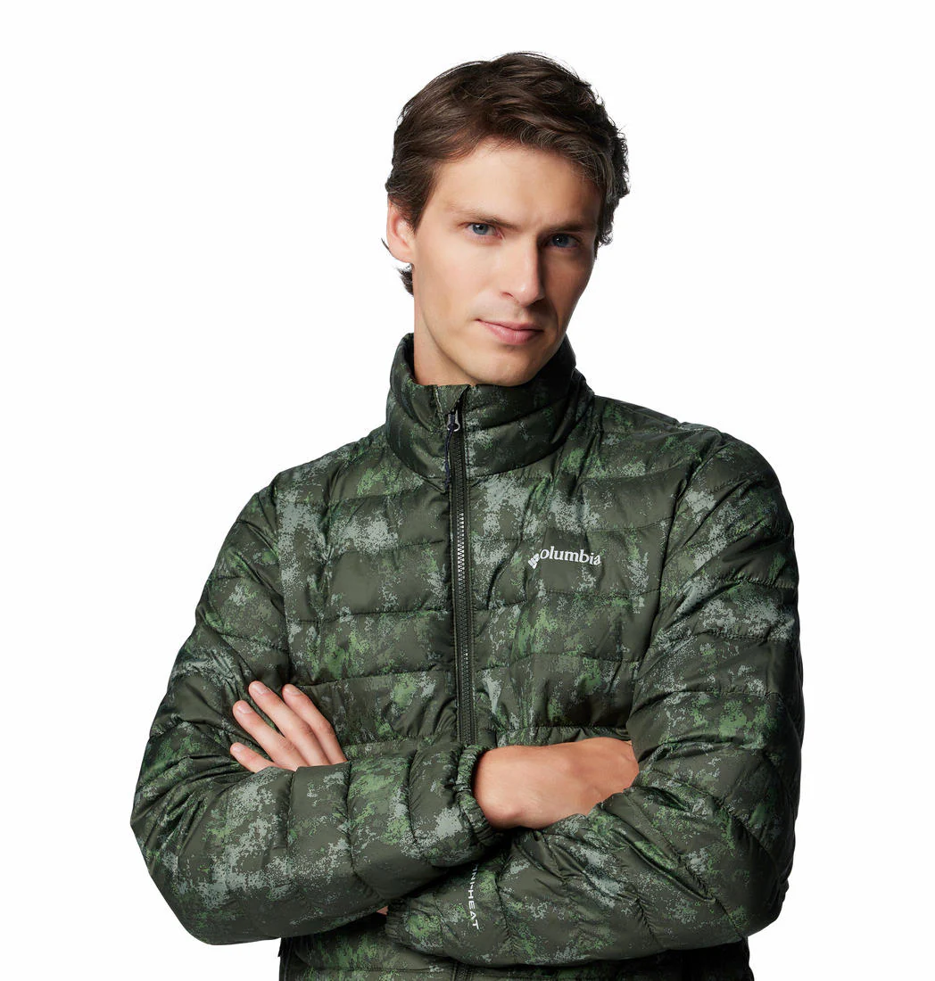 Columbia Men Green Powder Lite II Printed Jacket - Image 6