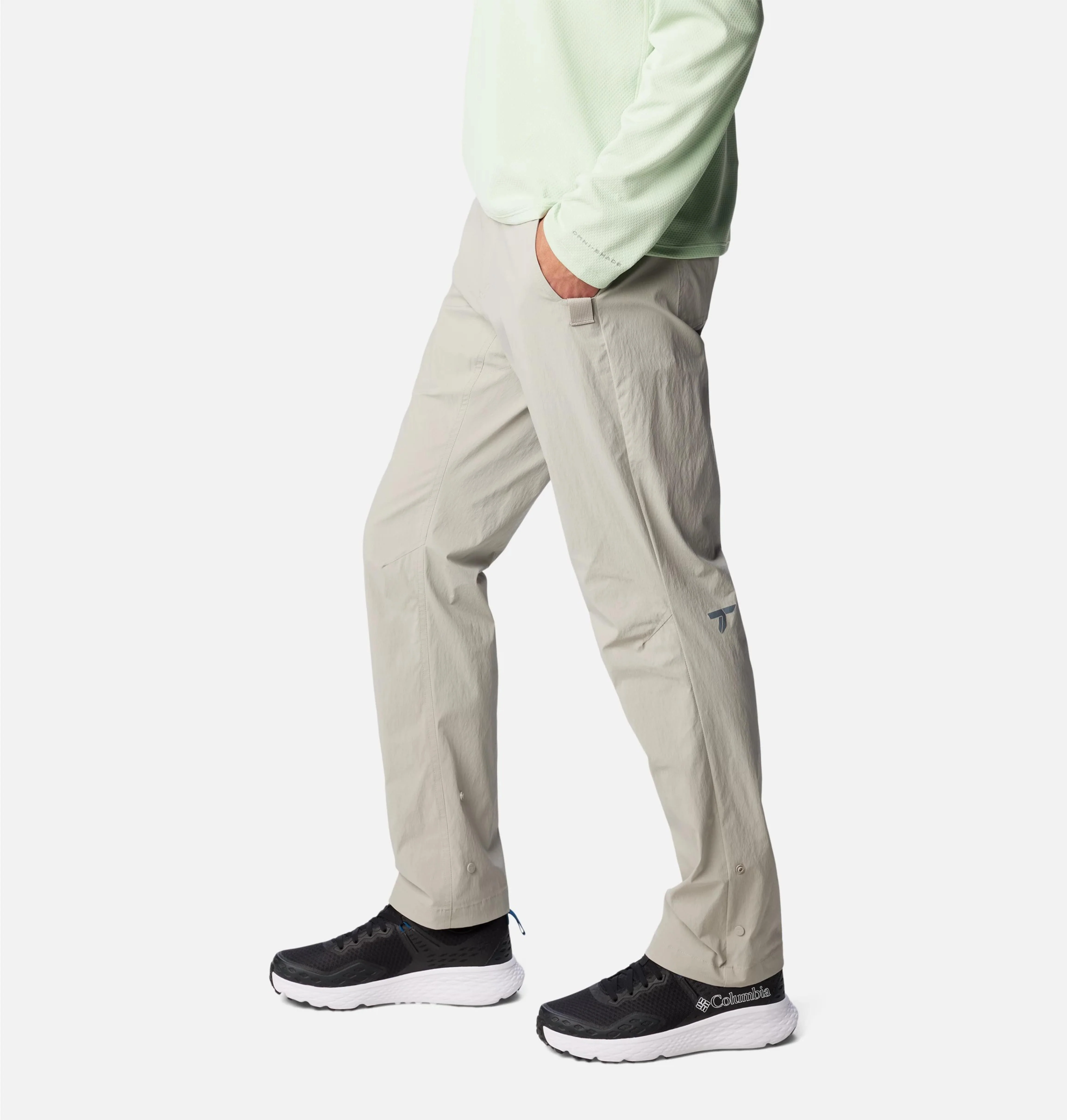 Columbia Men Grey Wanoga Lightweight Pant (Sun Protection) - Image 3