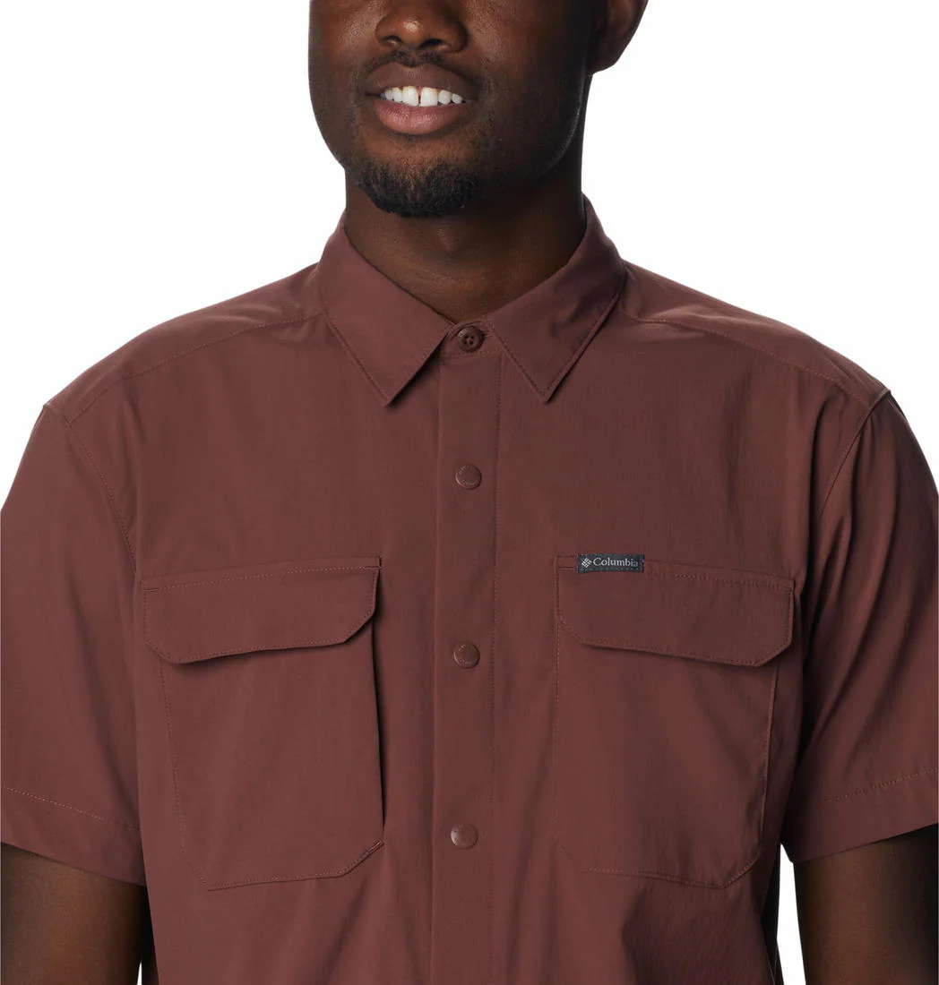 Columbia Men Brown Canyon Gate Utility Short Sleeve - Image 3
