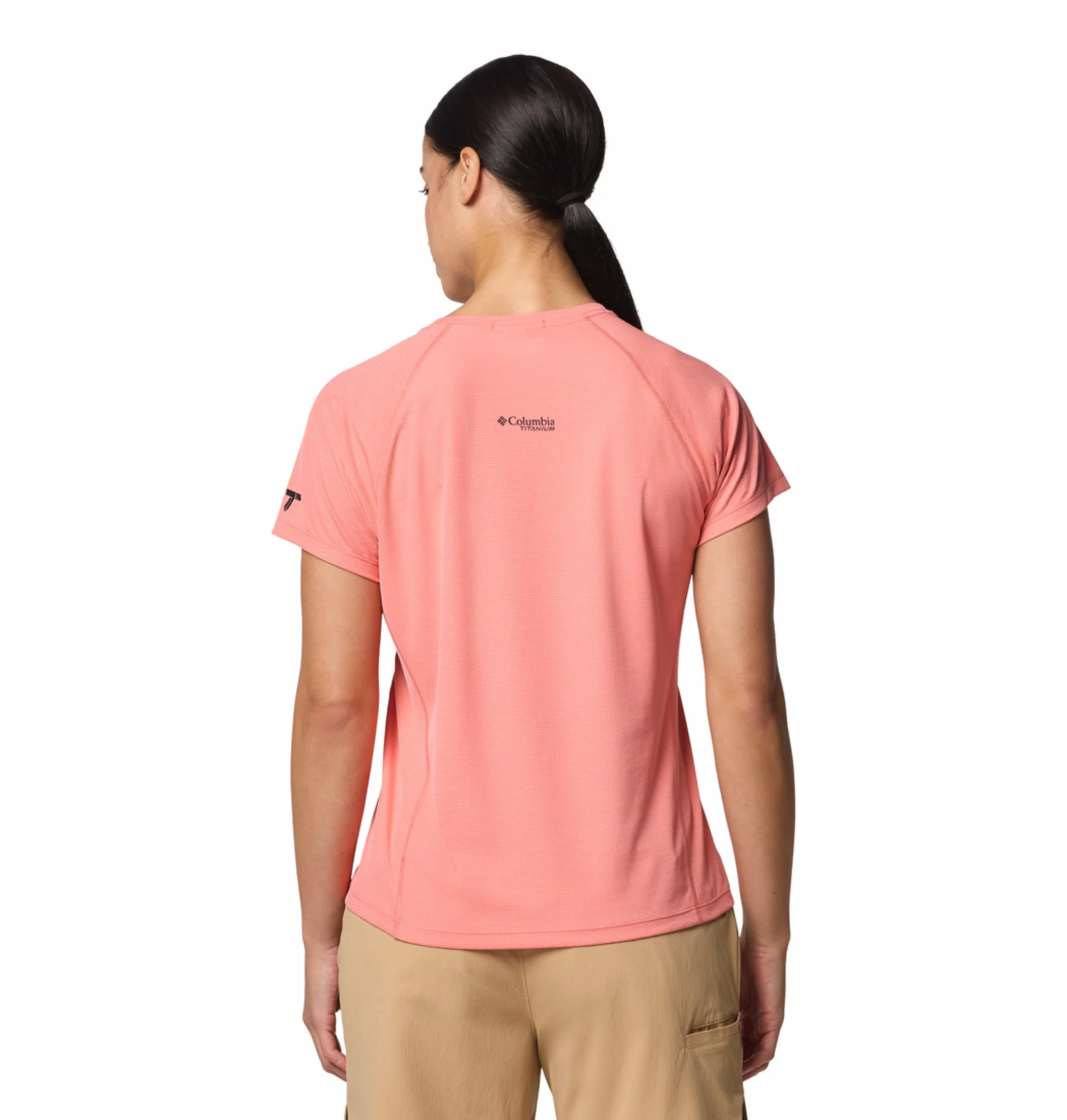 Columbia Women Pink Cirque River Pro SS Crew - Image 5